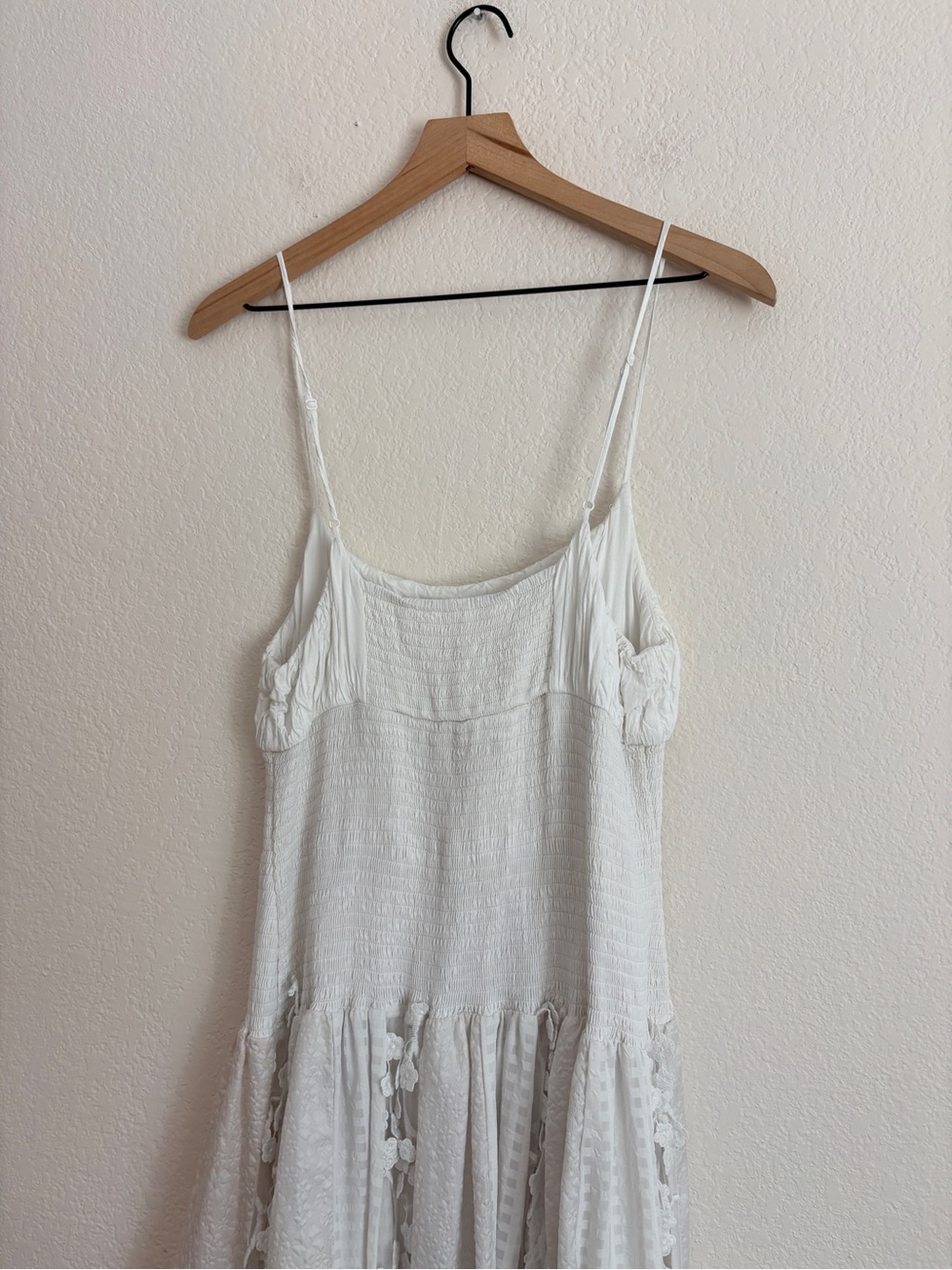 Anthropologie Maeve Sleeveless Embellished Smocked Midi Dress - Picture 13 of 13